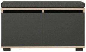 Cipőtároló Drago - Walnut, Black
