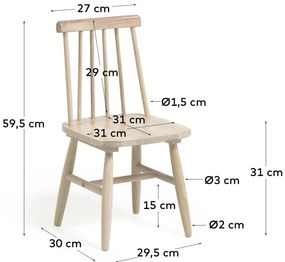 Kristie kaucsukfa gyerekszék - Kave Home
