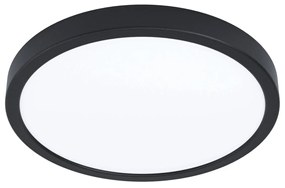 Eglo 99235 Fueva 5 LED panel, fekete, kör, 2500 lm, 4000K természetes fehér, beépített LED, 20,5W, IP20, 285mm átmérő