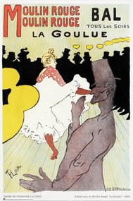 Plakát Moulin Rouge - La Goulue, Henri de Toulouse-Lautrec