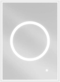 Mexen Koga megvilágított fürdőszobai tükör 50 x 70 cm, LED 6000K, páramentes - 9821-050-070-611-00