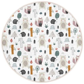 Fehér gyerek szőnyeg ø 80 cm Comfort – Mila Home