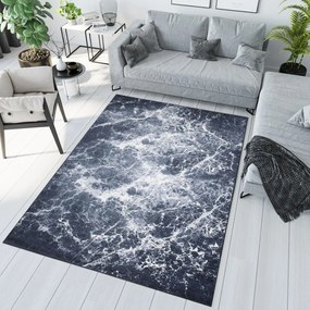 TOSCANA Modern sötét színű szőnyeg absztrakt mintával Szélesség: 120 cm | Hossz: 170 cm