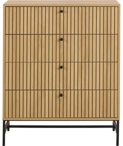 OLIVIA fiókos komód, tölgy