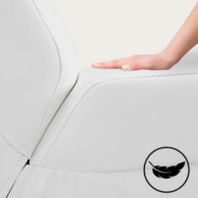 LONDON napozó fotel, 186×55×89cm, fehér Casaria