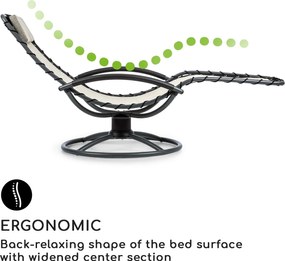 Blumfeldt The Chiller, hintaágy, 77x85x173 cm, 360 Comfort, ComfortMesh, bézs