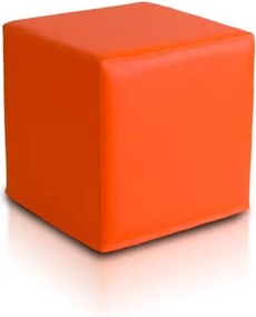 Babzsák Block kocka narancssárga ökobőr TiaHome