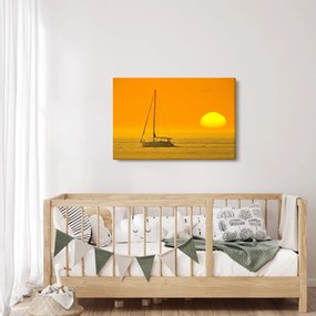 Kép - Csónak a tenger közepén (90x60 cm)