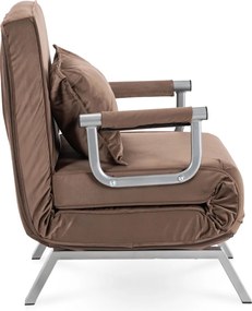 Dönthető fotel barna bársony kárpittal – BART