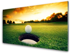 Üvegkép Golf Ball Grass Nature 125x50 cm