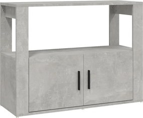 vidaXL betonszürke szerelt fa tálalószekrény 80x30x60 cm