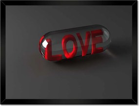 Poszterek keretben 40x30 Nőnap Ajándék Love