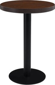 vidaXL sötétbarna MDF bisztróasztal 60 cm