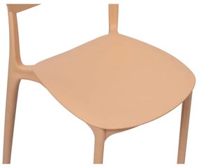 Barackszínű műanyag kerti szék Hébé – Bonami Essentials