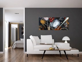 Egy kanál képe fűszerekkel (120x50 cm)