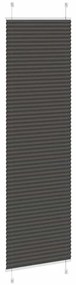pliszírozott redőny fekete 60x200 cm szövetszélesség 59,4 cm