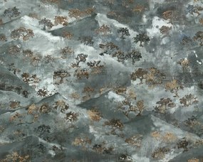 tapéta modern fotótapéta táj hegyek fák