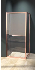 Firenze zuhanykabin Rose Gold 6mm 80 cm