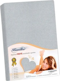 Bellatex frotté lepedő közepes szürke, 180 x 200 cm