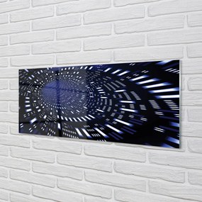 Üvegképek Kék alagút 3d 100x50 cm