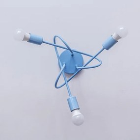 Felületre szerelt csillár OXFORD 3xE27/15W/230V kék