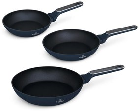BerlingerHaus tapadásmentes indukciós 3 részes serpenyő szett Deep Sea