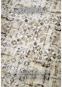 Bézs szőnyeg 160x230 cm Saveh Cream Gold – Elle Decoration