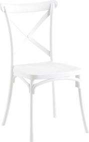 Rakásolható szék, fehér, SAVITA