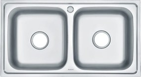 Nago szögletes két medencés rozsdamentes mosogató