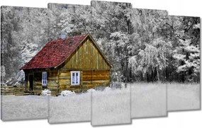 Festmények 100x60 Fa ház Bale