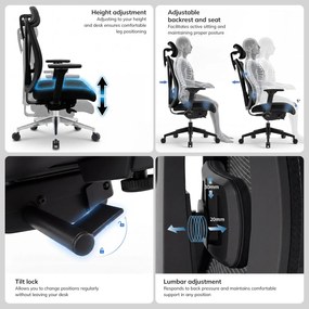 Ergonomikus irodai szék barna VECTOR