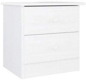 vidaXL ALTA fehér tömör fenyőfa éjjeliszekrény 41x35x41 cm