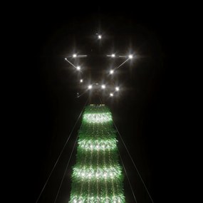 hideg fehér LED karácsonyfa 275 LED 180 cm