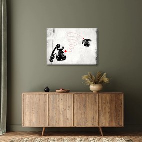 Kép - Telefon rajza Banksy stílusában (70x50 cm)