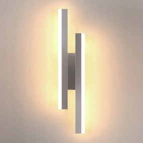 Kinkiet Chrom Lampa Scienna Led Nowoczesna Do Sypialni Korytarz 16W 3000K