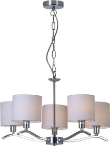 ZUMA LINE RLD94103-5 CARMEN Modern Csillár Fehér, Króm E14 IP20