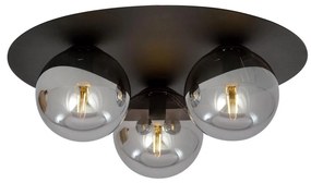 Mennyezeti lámpa SOLAR 3xE14/10W/230V fekete/szürke