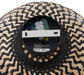 Art Deco mennyezeti lámpa fekete bambuszból 40 cm - Alka