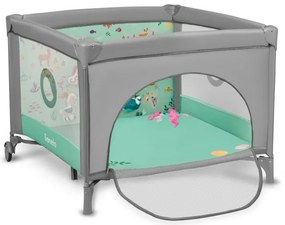 Lionelo - Játékkarám MILLE szürke-zöld