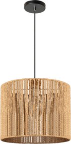 Toolight Szerszámlámpa BOHO, mennyezeti lámpa 25cm átmérővel 1xE27 APP1323-1CP, fekete-barna, OSW-02410