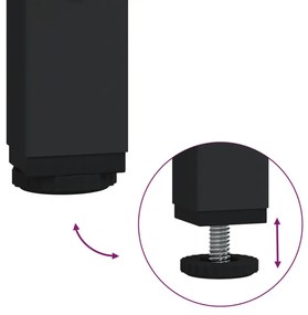 vidaXL 3 db barna tölgyszínű szerelt fa rakásolható dohányzóasztal