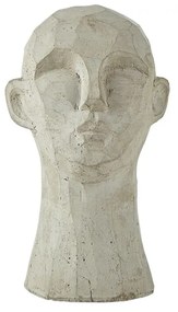 Head szobor, szürke cement, H15cm