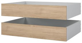 Natúr színű ágy alatti fiók szett 2 db-os 90x190-140x190 cm Naia – Tvilum