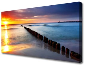 Vászonkép Sea Sun Landscape 100x50 cm