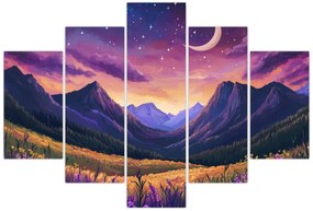 Kép - Lila táj (150x105 cm)