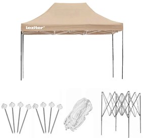 Összecsukható kerti pavilon 3x4 m