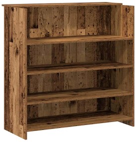 recepciós pult antik fa 180x50x103,5 cm szerelt fa