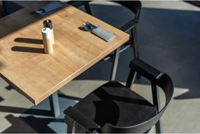 Fekete tölgyfa karfás étkezőszék Flip – Gazzda