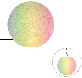Okos kültéri lámpa szürke 35 cm IP65 LED-del - Nura