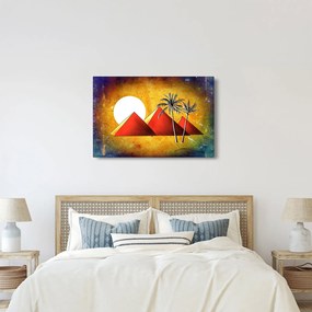 Festett egyiptomi piramisok képe (90x60 cm)